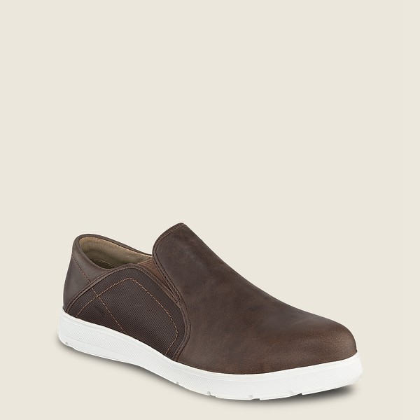 Red Wing Slip-On Erkek - Zero-G Lite - Safety Toe - Koyu Kahverengi - 90ZKDLJTC